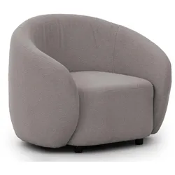 SESSEL Roundi Grau Bouclé