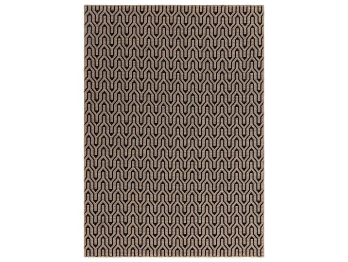 Tapis moderne en coton noir 120x170 cm