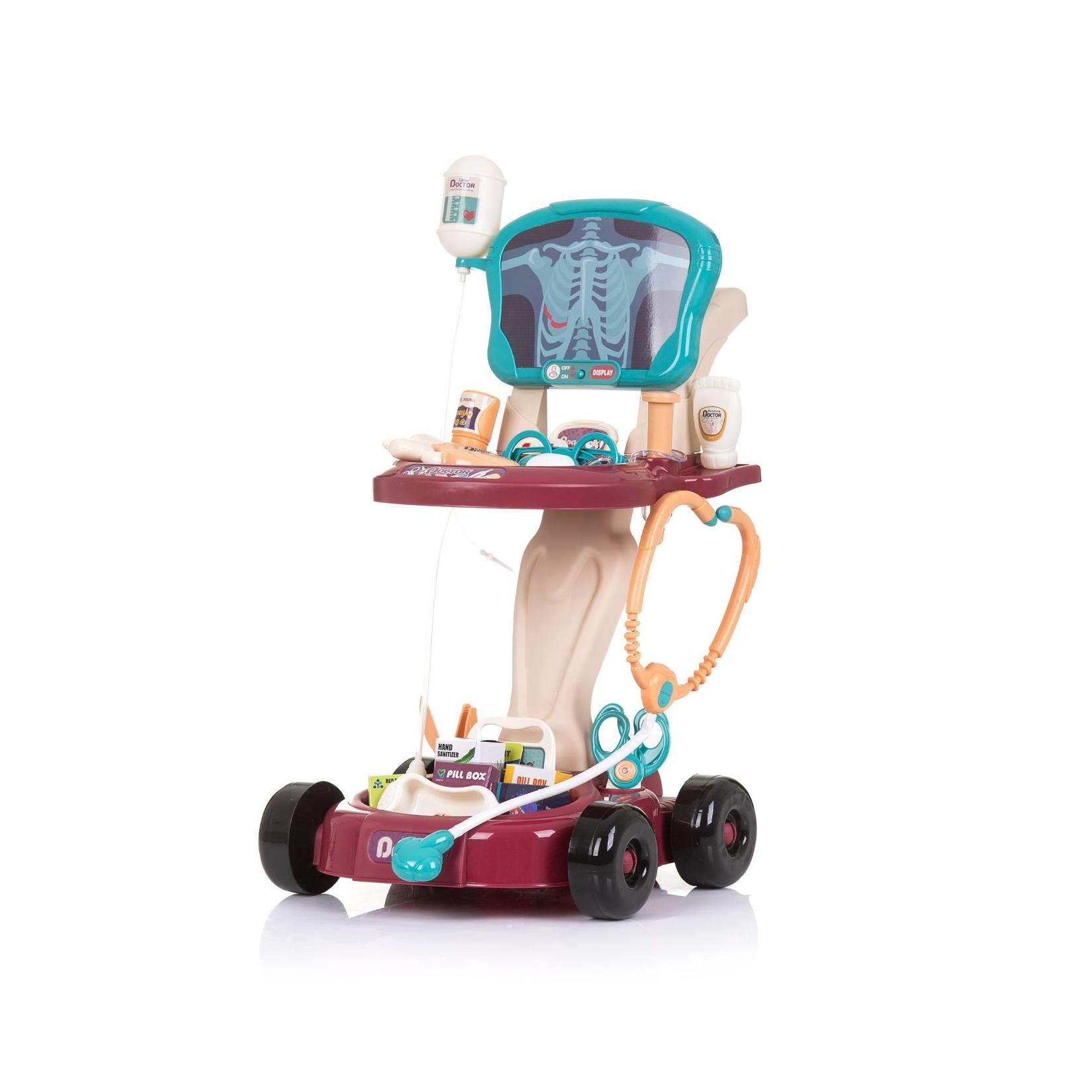 Chipolino Kinderspielzeug Arztwagen 29-teilig Brille Stethoskop Spritze Pinzette bunt