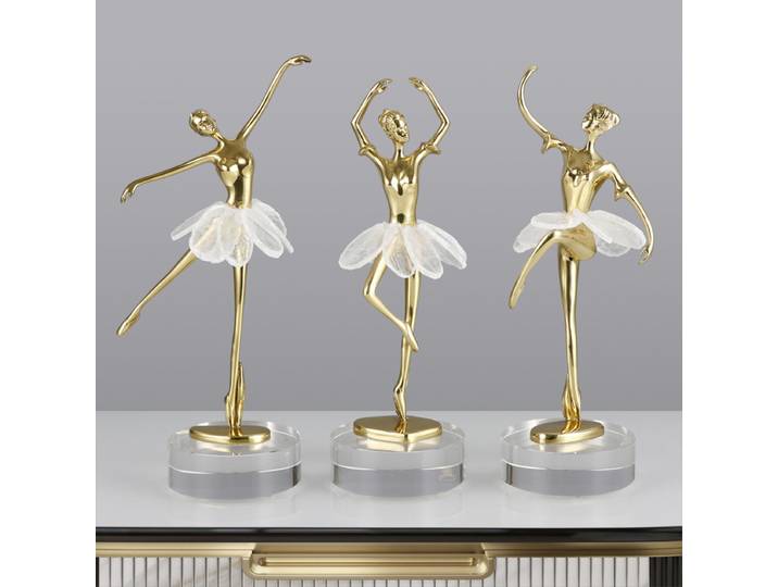 Sculpture artisanale en métal, ballerine, danse de Ballet, fille, Figurines décoratives, accessoires de décoration pour la maison
