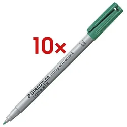 Staedtler 10x Universalstift »Lumocolor non-permanent« grün