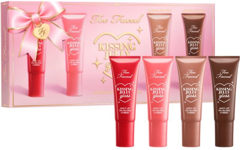Too Faced Holiday Kissing Jelly Lip Oil Gloss Collection coffret cadeau