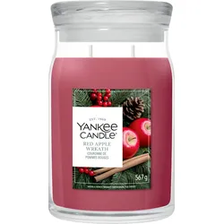 Yankee Candle Duftkerze groß Red Apple Wreat XMAS - B/H/T ca. 8.50x9.00x15.50