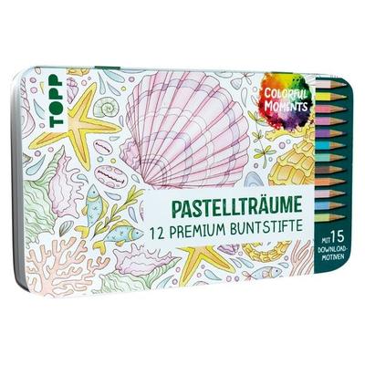 Colorful Moments Designdose mit Buntstiften - Pastellträume