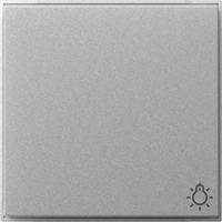Wippe mit Symbol Licht aluminium, Retail
