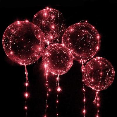 LED Ballon leuchtende Party Hochzeitsbedarf Schlafsaal Party Dekoration transparente Blasendekoration Geburtstag Hochzeit LED Ballons Lichterkette Geschenk