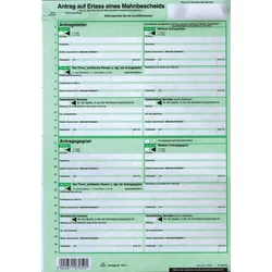 RNK Vordruck Mahnbescheid EDV neutral VE=10 Stück