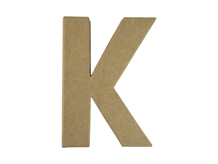 Rayher Pappmaché-Buchstabe K 15 × 10.5 × 3 cm