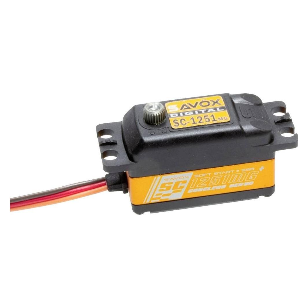 Savöx Low Profile Servo SC-1251MG+ Digital, Metall-Getriebe, 9 kg (SC-1251MG+)