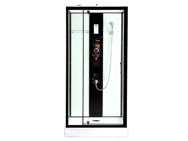 Salle de douche carrée, petit appartement, salle de bain, cloison en verre trempé, salle de bain intégrée simple intégrée