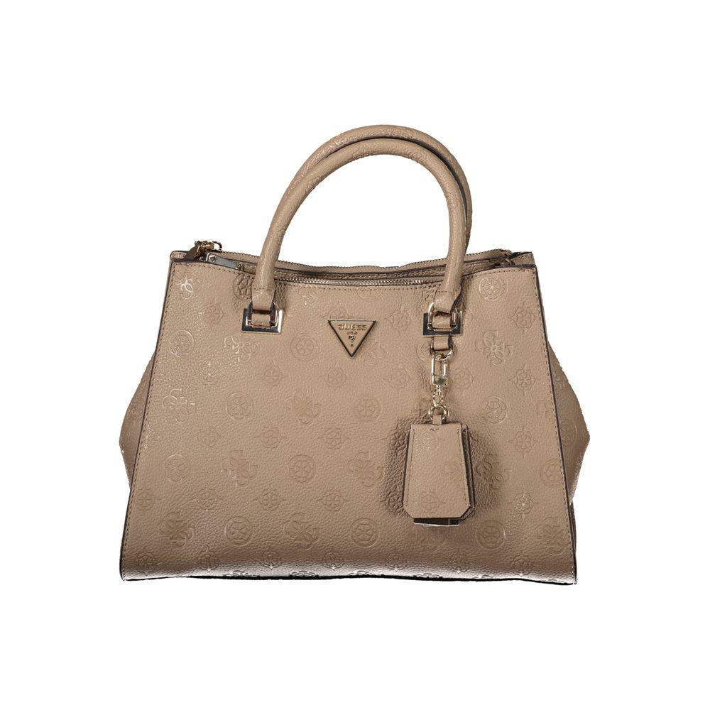Braune Polyethylen-Handtasche