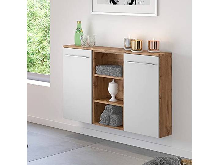 möbelando Sideboard Badschrank Badmöbel Schrank Badezimmermöbel Livorno I