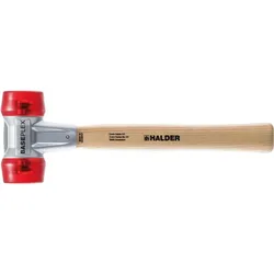 Halder, Hammer, Schonhammer BASEPLEX Länge 340 mm Kopf-Ø 50 mm hart Holz Celluloseacetat rot (940 g)