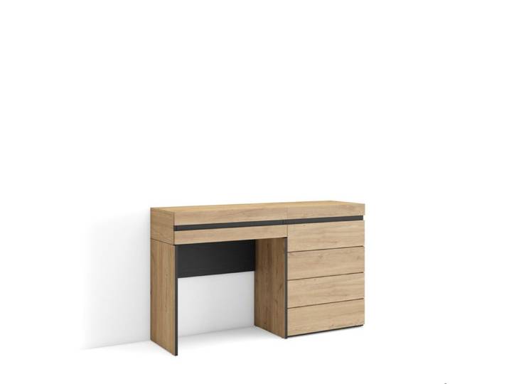 Coiffeuse 127x35x75 cm Avec tiroir Commode Buffet Chêne RF3476
