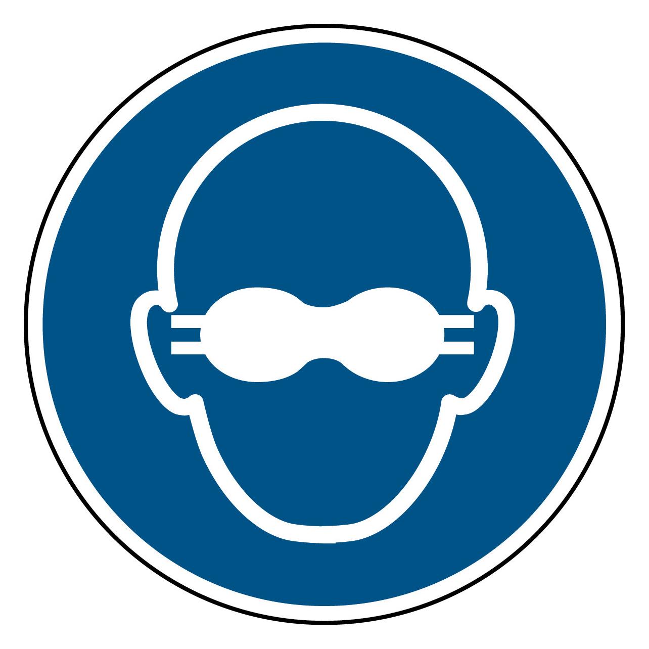 Brady ISO-Sicherheitsschild - Getönte Schutzbrille tragen (PIC M007-DIA 315-PE-CRD/1)