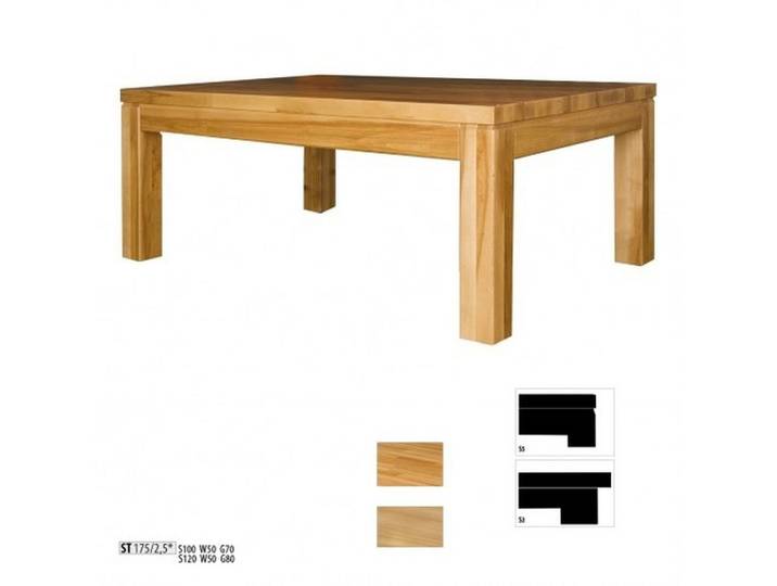 JVmoebel Couchtisch Echtholz Beistelltisch in natürlicher Holzfarbe mit modernem Design (Packung), Made in Europa