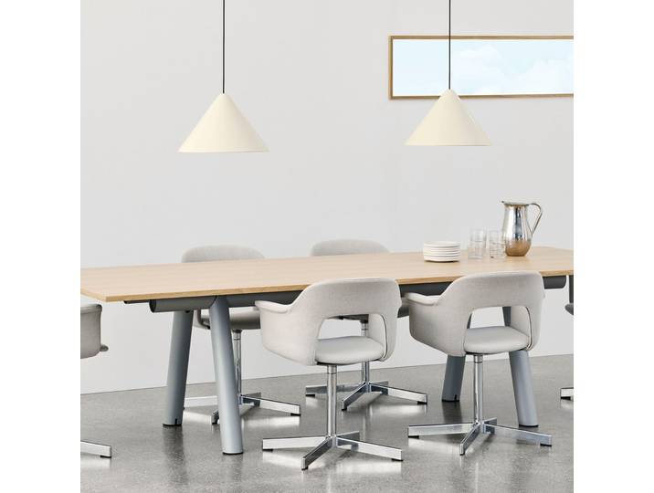 Compass Pendellampe, weiß, Ø 43 cm, E27 - HAY - Wohnzimmer - Design - Aluminium - Einflammig
