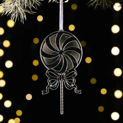 Uplift Treasures Clear Acrylic Angel Christmas Hanging Ornament style 6