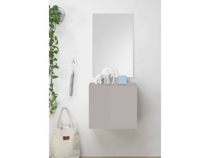 Garderobenschrank HOME AFFAIRE Infinity , weiß (cashmere), B:55cm H:50cm T:30cm, Schränke, Garderobenschrank