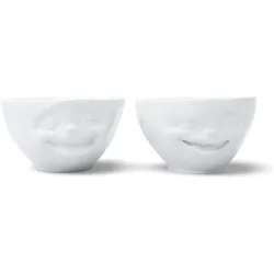 58 Products FiftyEight Mittlere Schälchen Nr. achend & zwinkernd, Schüssel + Schale, Weiss