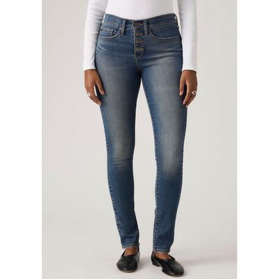 Skinny-fit-Jeans LEVI'S "311 HERITAGE SKINNY", Damen, Gr. 33, Länge 30, leaving early, Denim/Jeans, Obermaterial: 80% Baumwolle, 19% Polyester, 1% Elasthan, unifarben, skinny fit lang, Jeans, im Five-Pocket Style