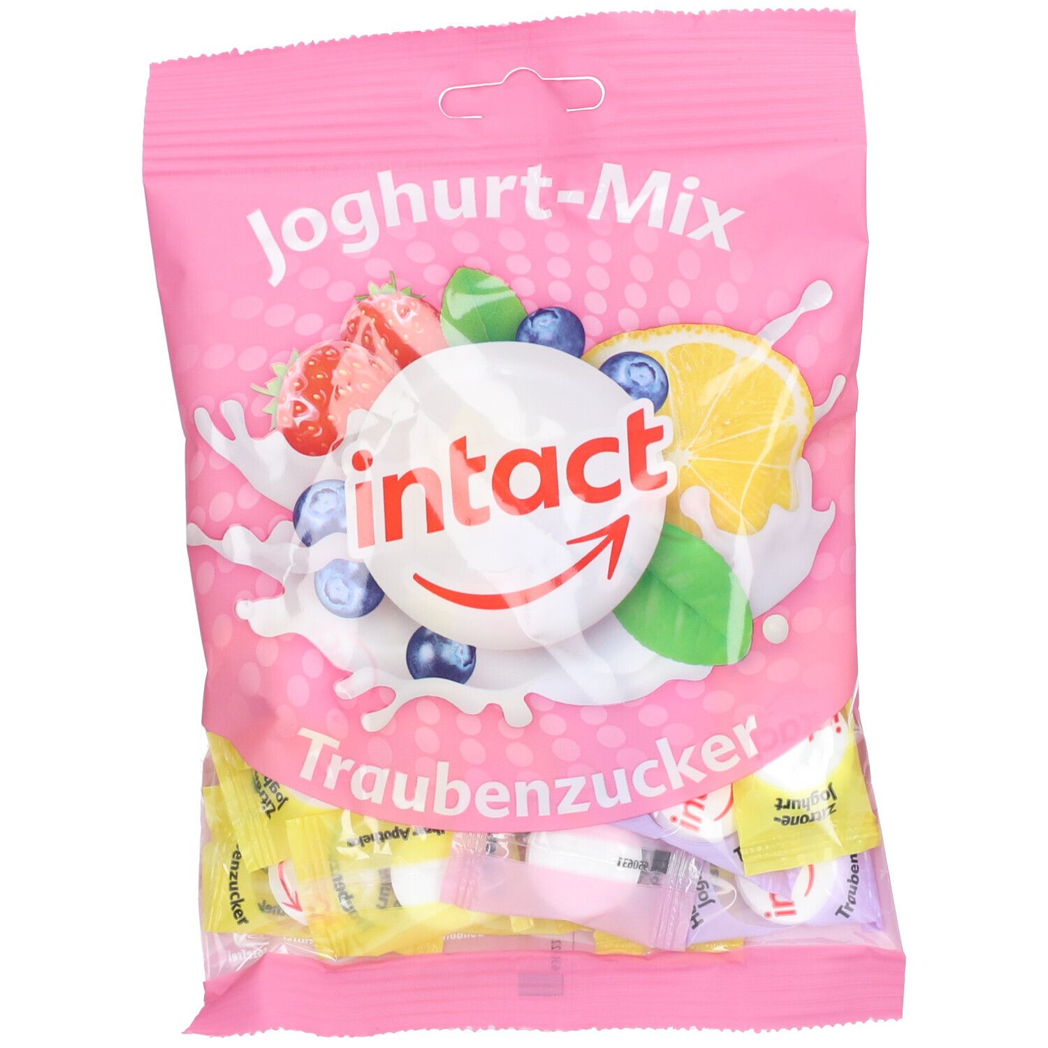 Intact Traubenzucker Beutel Joghurt-Mix 75 g Bonbons