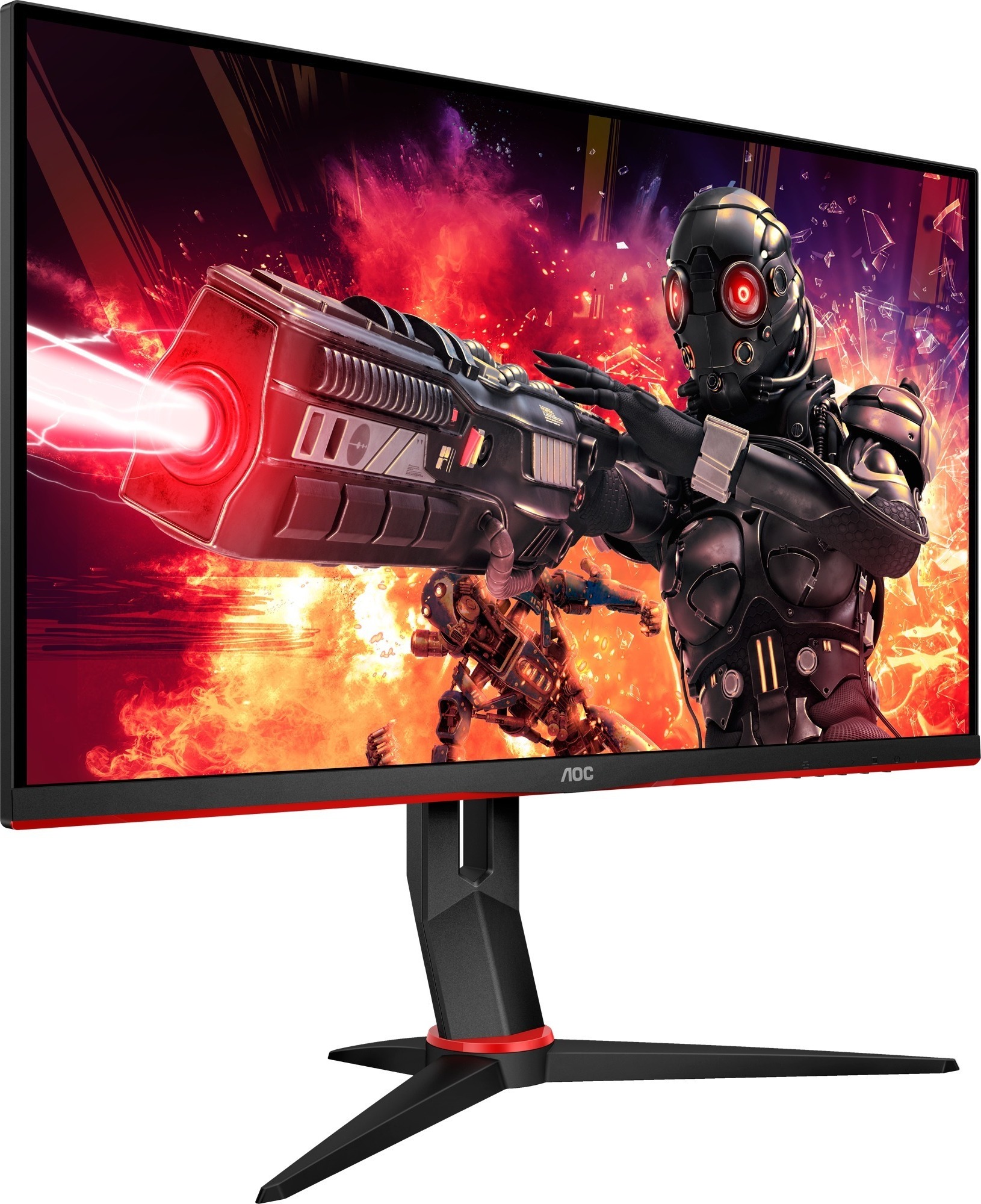 AOC G2 24G2ZE/BK, 60,5 cm (23.8"), 1920 x 1080 Pixel, Full HD, LED, 1 ms, Schwarz, Rot