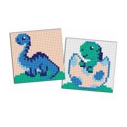 Ideyka Diamant-Mosaik-Aufkleber für Kinder - Dinosaurier 2 (59728766)