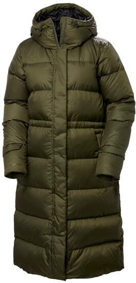 Helly Hansen Womens Essence Long Down Coat, Utility Green