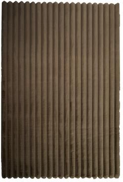 MDA Rugs Madrid Collection Ultra Soft Ribbed Faux Fur Area Rug