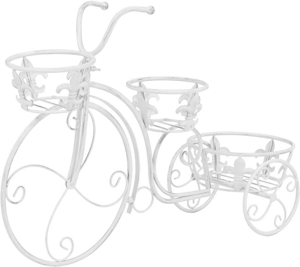 vidaXL Support de plantes sous forme de vélo Style vintage Métal