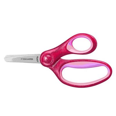 Edding Fiskars Glitter Kinderschere ab 6 Jahre, 13 cm pink