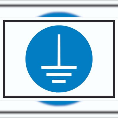 HB-Druck Vor Benutzung erden Symbol Schild A3 (297x420mm)