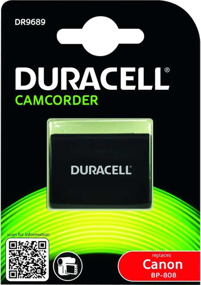 Duracell lithium-ion batterij 890mAh geschikt voor Canon BP-808