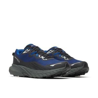 Outdoorschuh MERRELL "AGILITY TRAIL WP", Herren, Gr. 41, atmungsaktiv, blau (mariana), Synthetik, Schuhe Outdoorschuh, wasserdicht