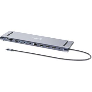 Manhattan Dockingstation 190305, 100 Watt, HDMI, DisplayPort, LAN, USB-C 3.0