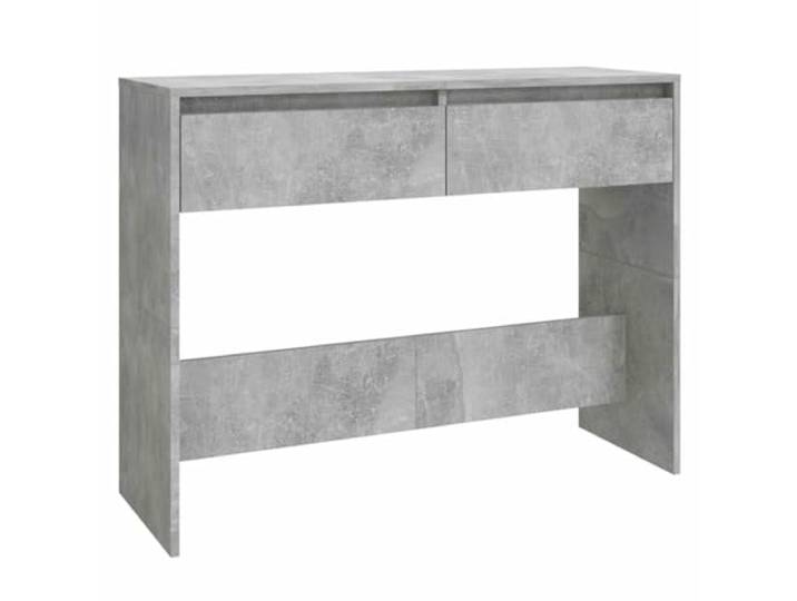 Favemtsl Konsolentisch Betongrau 100x35x76,5 cm Beistelltisch Flur Schlanker Ablagetisch in Beton-Optik für Wohnzimmer, Flur und Büro. Praktische Fläche für Schlüssel, Deko und Pflanzen.