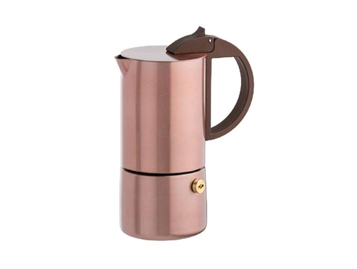 Design Espressokocher „Chicca“ aus Edelstahl Roségold gnali & zani