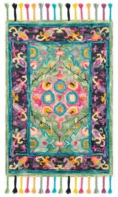 SAFAVIEH Handmade Aspen Dahlia Boho Tassel Wool Rug