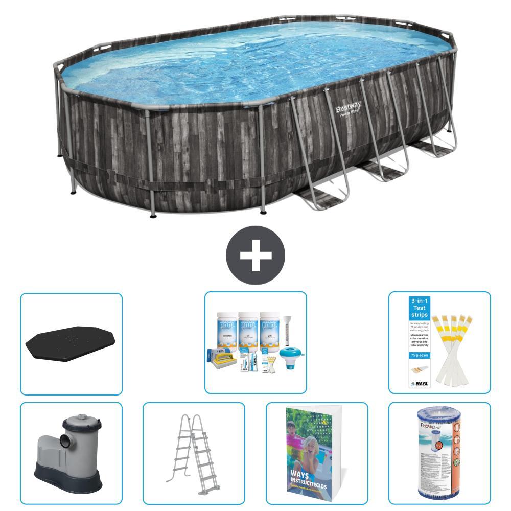 Bestway Power Steel Oval - 610x366x122 cm - 6-teilig S556