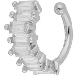 LEAF - EARCUFF - ICE CUBE - silver