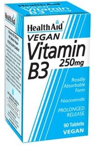 Health Aid Vitamina B3 Niacinamida 250 mg 90 Tabs