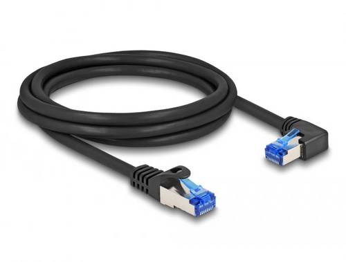 Delock 80223 RJ45 Patchkabel CAT 6a S/FTP 2.00m Schwarz 1St.