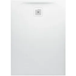 LAUFEN Pro Duschwanne H2129540000001 Marbond Ablauf kurze Seite weiss
