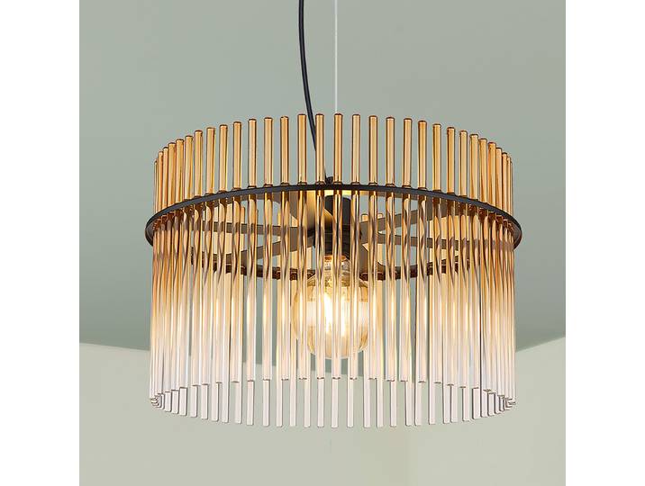 Suspension - Type I Ø 40cm Transparent/Orange/Orange Matériau : Verre, Métal Surface en métal : Laqué Type de métal : Fer Type de verre : Verre