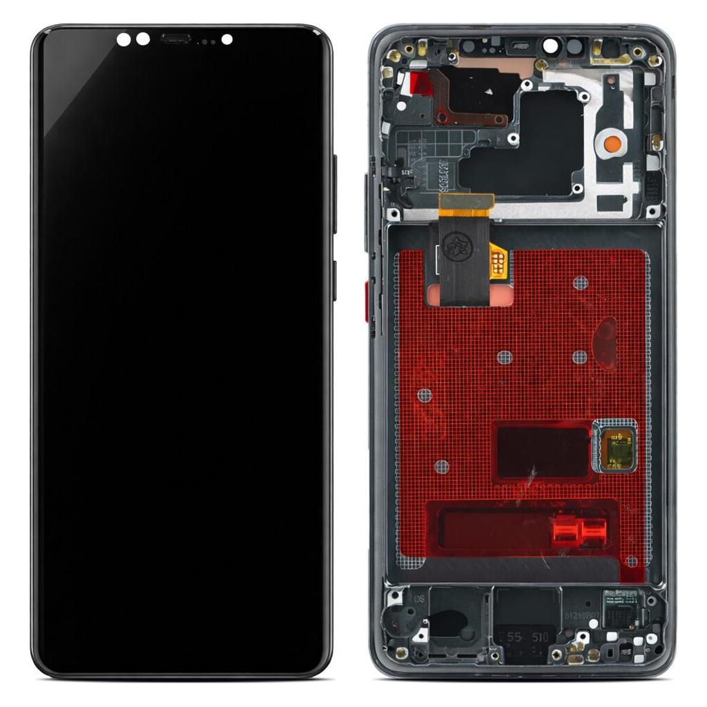 OEM Display (Soft-OLED) + Rahmen für Huawei Mate 20 Pro, schwarz (Display, Huawei Mate 20 Pro) (66096735)