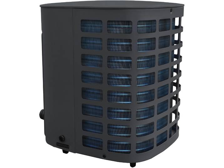 Pool-Wärmepumpe UBBINK Heatermax Compact L8 , grau, B:43,7cm H:52,1cm L:46,2cm, Stahl, Wärmepumpen, Pool-Wärmepumpe, Plug & Play, direkter Anschluss an die Steckdose
