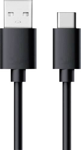 RealPower USB-Kabel USB 2.0 USB-A Stecker, USB-C Stecker 0.60 m Schwarz 255650
