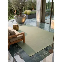 Flachgewebe-Teppich Polypropylen Grün 160x220 cm - BORNO   Kadima