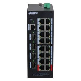Dahua Commutator Switch||HS4420-16GT-190|Type L2|Desktop/pedestal|DIN Rail|4xSFP|16xRJ45|HS4420-16GT (16 Ports) (HS4420-16GT-190)